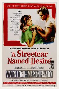 Reprodukcija umjetnosti A Streetcar Named Desire / Marlon Brando (Retro Movie), (26.7 x 40 cm)