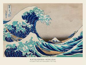 Reprodukcija umjetnosti The Great Wave off Kanagawa (Japanese) - Katsushika Hokusai, (40 x 30 cm)