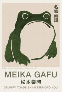 Reprodukcija umjetnosti Grumpy Toad (Frog Print 1 / Japandi) - Matsumoto Hoji, (30 x 40 cm)