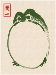 Reprodukcija umjetnosti Japanese Grumpy Toad (Frog Print 2) - Matsumoto Hoji, (30 x 40 cm)