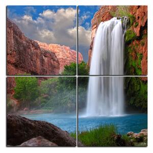 Slika na platnu - Prekrasan vodopad - kvadrat 3226E (60x60 cm)