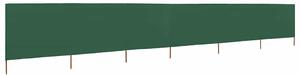 Vjetrobran sa 6 panela od tkanine 800 x 80 cm zeleni - Zelena / 800 x 80 cm
