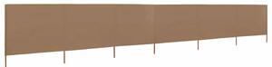 Vjetrobran sa 6 panela od tkanine 800 x 80 cm bež - Tupe / 800 x 80 cm