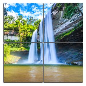 Slika na platnu - Huai Luang vodopad - kvadrat 3228E (60x60 cm)