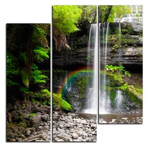 Slika na platnu - Prirodni vodopad - kvadrat 3229D (75x75 cm)