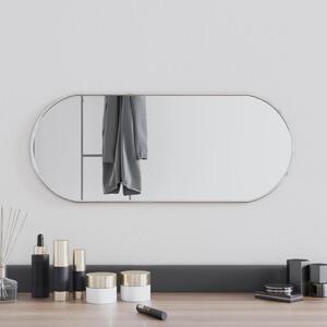 VidaXL Zidno ogledalo srebrno 60x25 cm ovalno