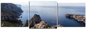 Slika na platnu - Veličanstveni krajolik s mirnim morem - panorama 5233D (150x50 cm)