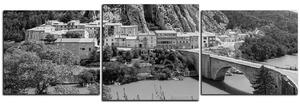 Slika na platnu - Sisteron u Provansi - panorama 5235QD (90x30 cm)
