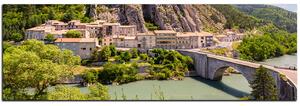 Slika na platnu - Sisteron u Provansi - panorama 5235A (105x35 cm)