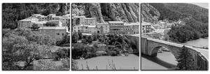 Slika na platnu - Sisteron u Provansi - panorama 5235QB (150x50 cm)