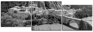 Slika na platnu - Sisteron u Provansi - panorama 5235QE (90x30 cm)
