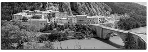 Slika na platnu - Sisteron u Provansi - panorama 5235QA (105x35 cm)