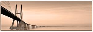 Slika na platnu - Most Vasco da Gama - panorama 5245FA (105x35 cm)