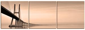 Slika na platnu - Most Vasco da Gama - panorama 5245FB (90x30 cm)
