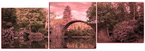 Slika na platnu - Most u parku u Kromlau - panorama 5246VE (90x30 cm)