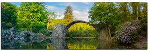 Slika na platnu - Most u parku u Kromlau - panorama 5246A (105x35 cm)