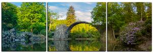 Slika na platnu - Most u parku u Kromlau - panorama 5246C (90x30 cm)