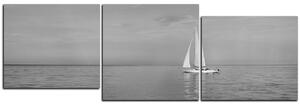 Slika na platnu - Jedrilica na moru - panorama 5248QE (150x50 cm)