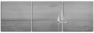 Slika na platnu - Jedrilica na moru - panorama 5248QB (150x50 cm)