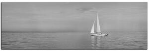Slika na platnu - Jedrilica na moru - panorama 5248QA (105x35 cm)