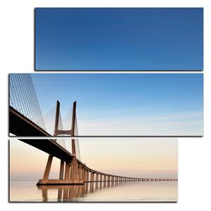 Slika na platnu - Most Vasco da Gama - kvadrat 3245D (75x75 cm)