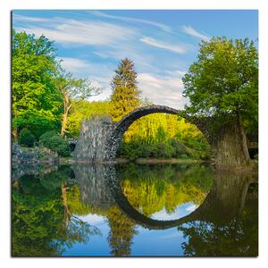 Slika na platnu - Most u parku u Kromlau - kvadrat 3246A (50x50 cm)