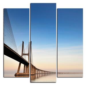 Slika na platnu - Most Vasco da Gama - kvadrat 3245C (75x75 cm)