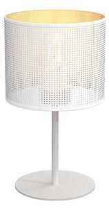 Stolna lampa LOFT SHADE 1xE27/60W/230V pr. 18 cm bijela/zlatna