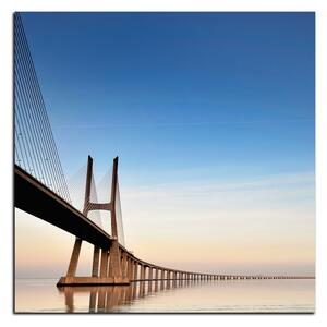 Slika na platnu - Most Vasco da Gama - kvadrat 3245A (50x50 cm)