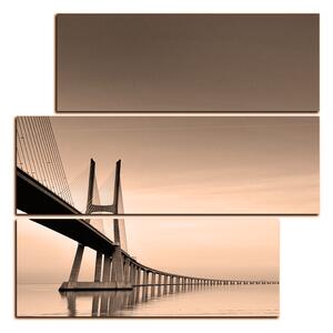 Slika na platnu - Most Vasco da Gama - kvadrat 3245FD (75x75 cm)