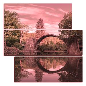 Slika na platnu - Most u parku u Kromlau - kvadrat 3246VD (75x75 cm)
