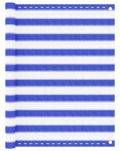 Balkonski zastor plavo-bijeli 120 x 500 cm HDPE - Šarena / 120 x 500 cm