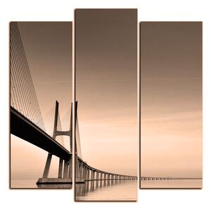 Slika na platnu - Most Vasco da Gama - kvadrat 3245FC (75x75 cm)