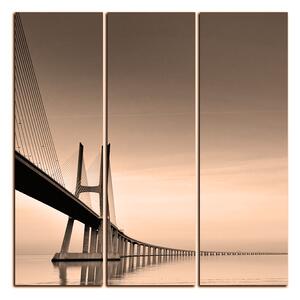 Slika na platnu - Most Vasco da Gama - kvadrat 3245FB (75x75 cm)