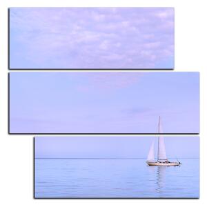 Slika na platnu - Jedrilica na moru - kvadrat 3248D (75x75 cm)