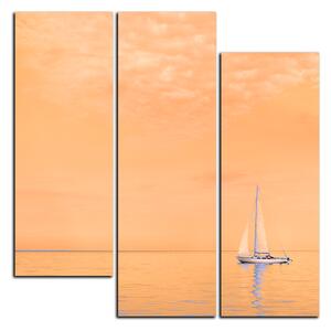 Slika na platnu - Jedrilica na moru - kvadrat 3248FC (75x75 cm)