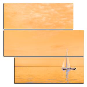 Slika na platnu - Jedrilica na moru - kvadrat 3248FD (75x75 cm)
