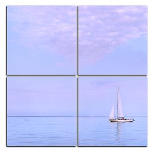 Slika na platnu - Jedrilica na moru - kvadrat 3248E (60x60 cm)