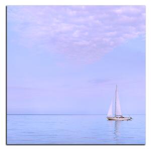 Slika na platnu - Jedrilica na moru - kvadrat 3248A (50x50 cm)