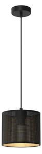 Luster na sajli LOFT SHADE 1xE27/60W/230V pr. 18 cm crna/zlatna