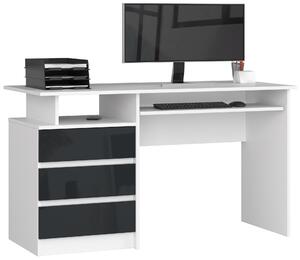 Zondo.hr PC stol Bronte (bijela + grafit sjajni). Akcija -15%. 1128515