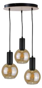 Luster na sajli JANTAR WOOD 3xE27/60W/230V pr. 30 cm