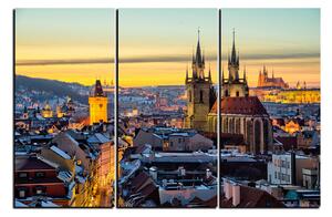 Slika na platnu - Panoramski pogled na stari Prag 1256B (90x60 cm )