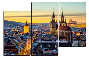Slika na platnu - Panoramski pogled na stari Prag 1256D (90x60 cm)