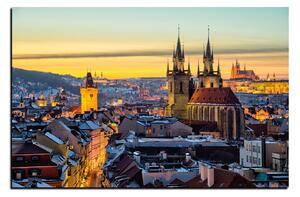 Slika na platnu - Panoramski pogled na stari Prag 1256A (90x60 cm )