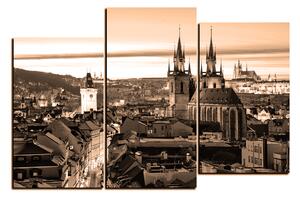 Slika na platnu - Panoramski pogled na stari Prag 1256FC (90x60 cm)