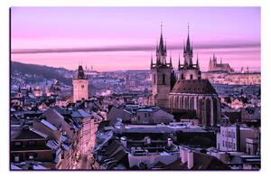 Slika na platnu - Panoramski pogled na stari Prag 1256VA (90x60 cm )