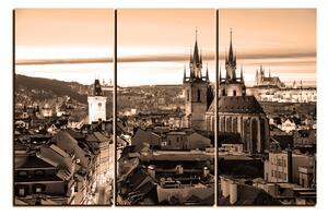 Slika na platnu - Panoramski pogled na stari Prag 1256FB (90x60 cm )
