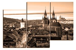 Slika na platnu - Panoramski pogled na stari Prag 1256FD (120x80 cm)