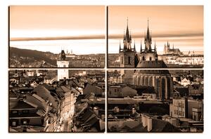 Slika na platnu - Panoramski pogled na stari Prag 1256FE (90x60 cm)